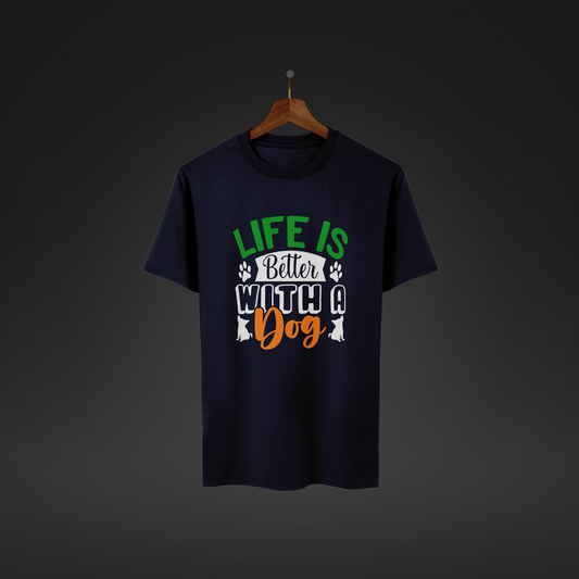 Life is Better With a Dog | Oversized Premium Tshirt