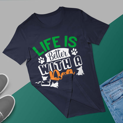 Life is Better With a Dog | Oversized Premium Tshirt