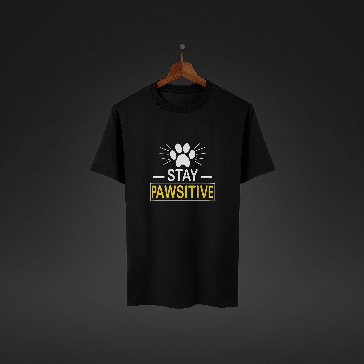 Stay Pawsitive | Oversized Premium Tshirt