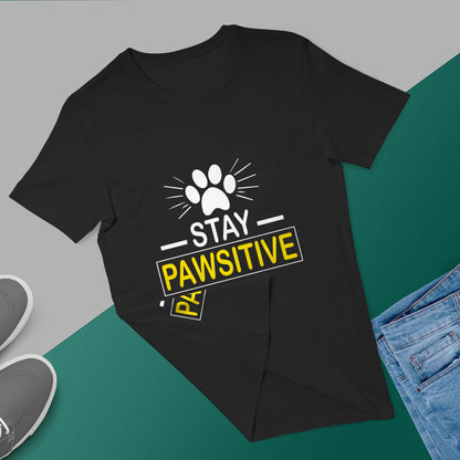 Stay Pawsitive | Oversized Premium Tshirt